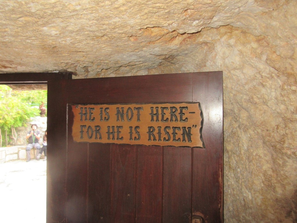 He is not here he is risen