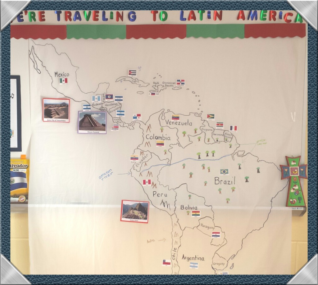 Latin America map