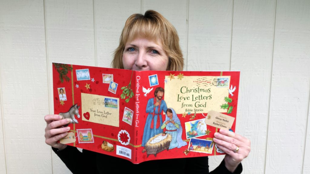 glenys-with-christmas-ll-book